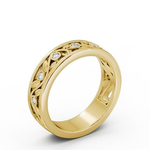 Grace 0.10ct Round Lab Diamond Vintage Style Wedding Ring